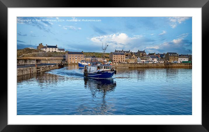 Leaving the Harbour Framed Mounted Print by Tom McPherson