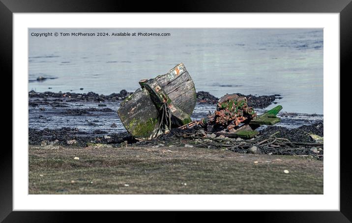 Wreck on the Lossie Framed Mounted Print by Tom McPherson
