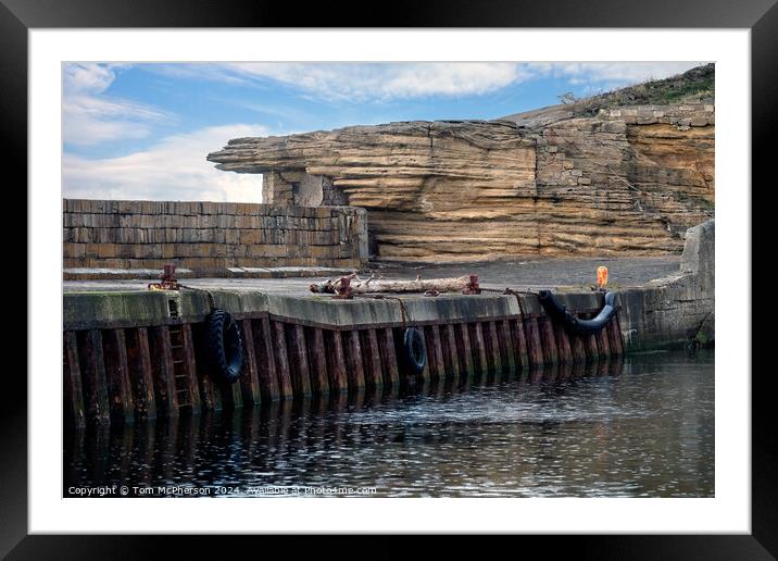 Rotten Rock Burghead Framed Mounted Print by Tom McPherson