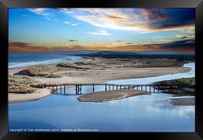 The Old Footbridge at Lossiemouth Framed Print by Tom McPherson