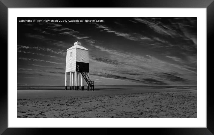 Burnham-on-Sea Low Lighthouse Framed Mounted Print by Tom McPherson