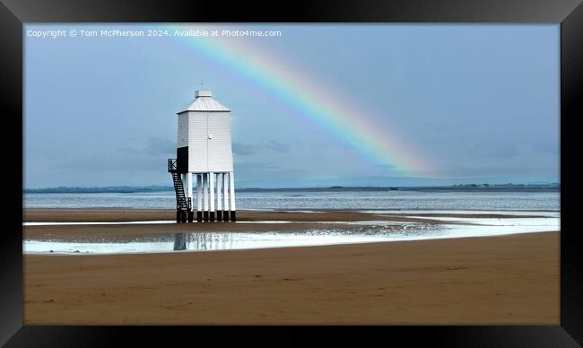 Burnham-on-Sea Low Lighthouse Framed Print by Tom McPherson