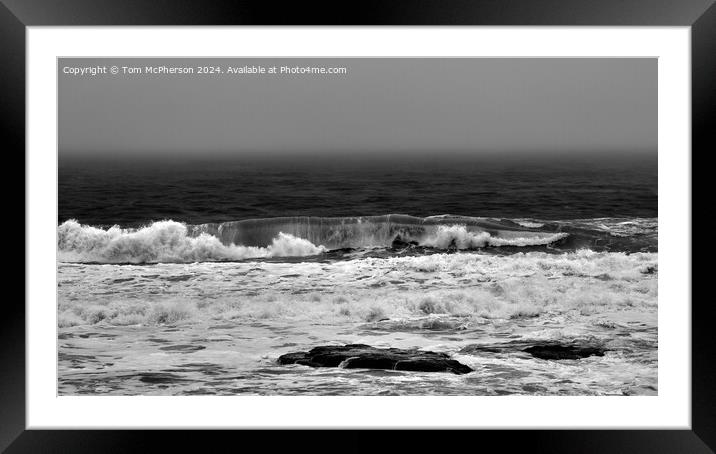 Sea Fog at Burghead Framed Mounted Print by Tom McPherson