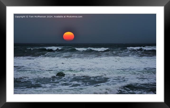 Moray Firth Sunset Framed Mounted Print by Tom McPherson