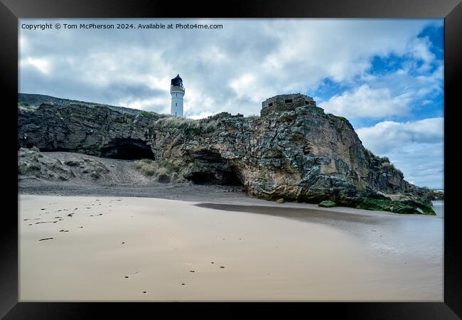 The Covesea Caves Framed Print by Tom McPherson