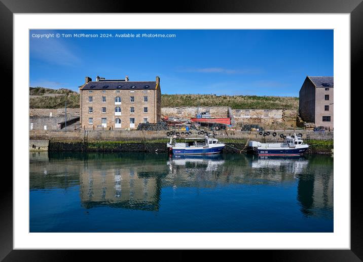 Burghead harbour Framed Mounted Print by Tom McPherson