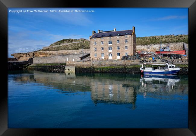 Burghead Harbour Scene Framed Print by Tom McPherson