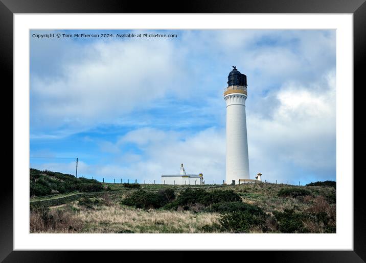 Covesea Skerries Lighthouse Framed Mounted Print by Tom McPherson