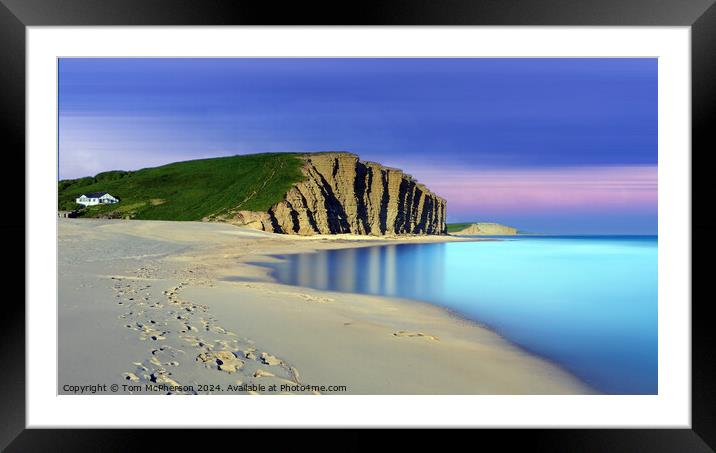 West Bay, Dorset Framed Mounted Print by Tom McPherson