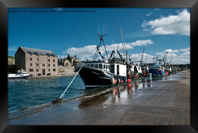 Burghead Harbour Framed Print by Tom McPherson