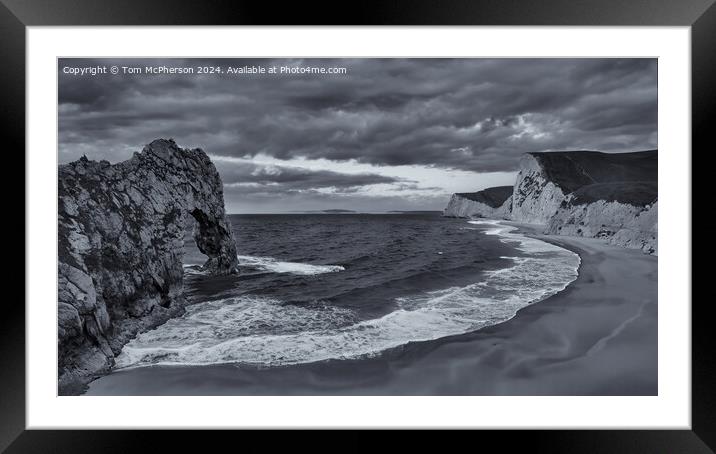 The Durdle Door rock Framed Mounted Print by Tom McPherson