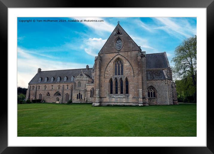 Pluscarden Abbey Framed Mounted Print by Tom McPherson