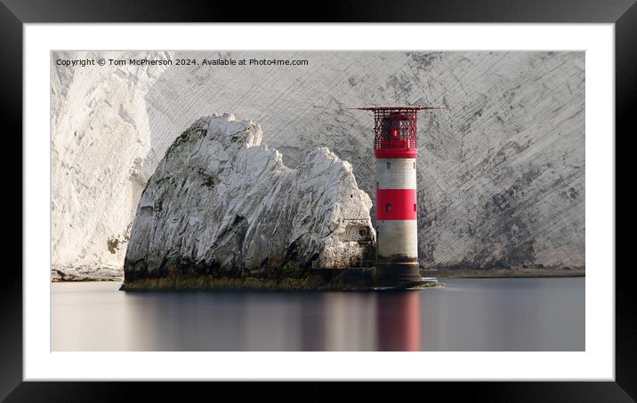 Needles Lighthouse Framed Mounted Print by Tom McPherson