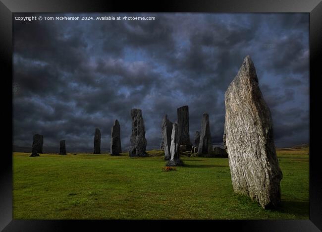 Callanish Standing Stones Framed Print by Tom McPherson