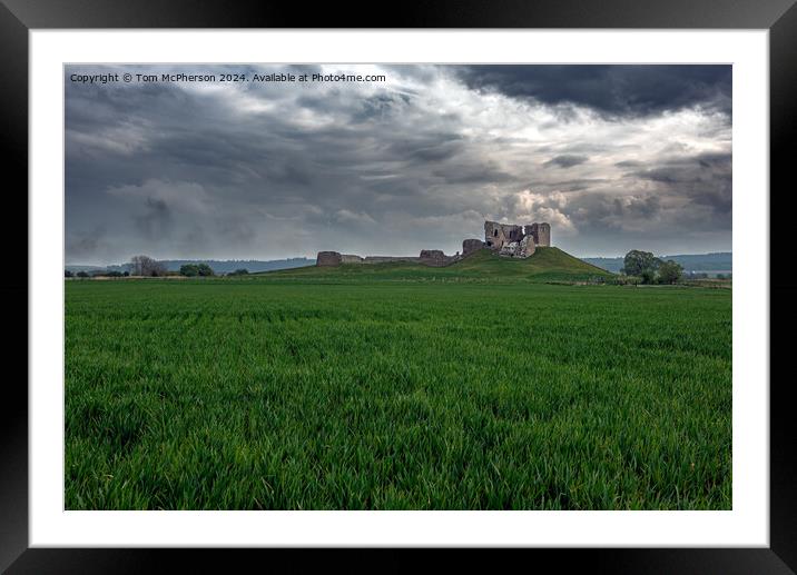 Duffus Castle and Laich of Moray Framed Mounted Print by Tom McPherson