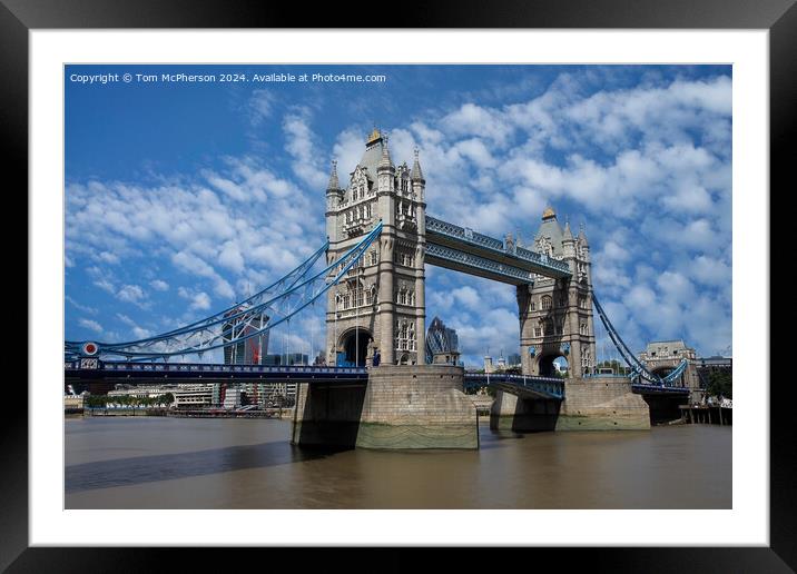 Tower Bridge Framed Mounted Print by Tom McPherson