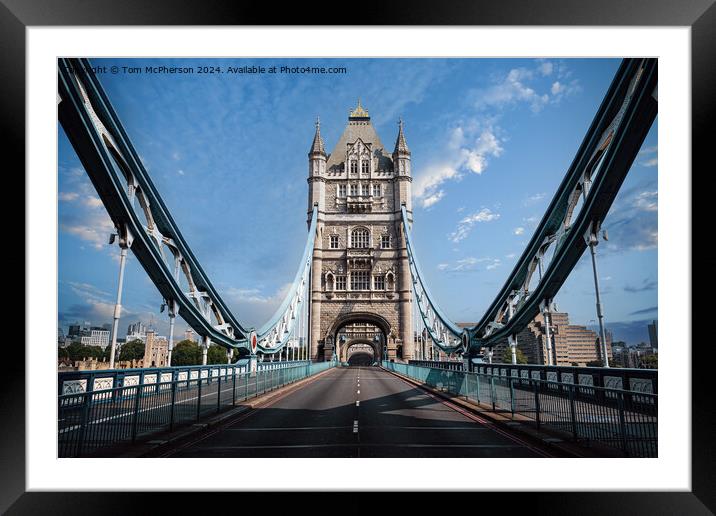Tower Bridge Framed Mounted Print by Tom McPherson