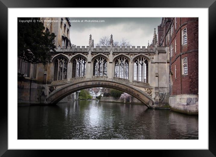 Bridge of Sighs  Framed Mounted Print by Tom McPherson