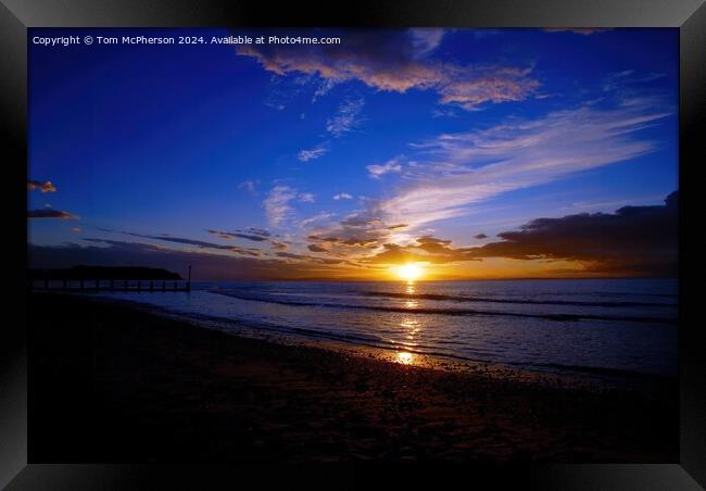 Findhorn Sunset Framed Print by Tom McPherson