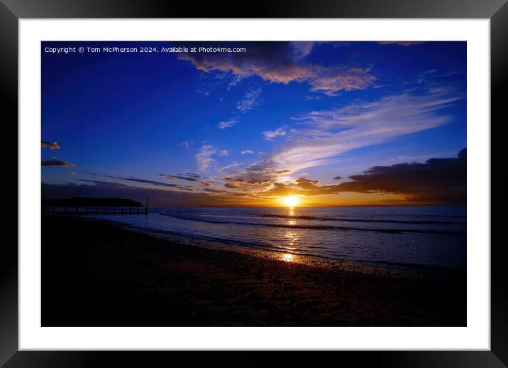 Findhorn Sunset Framed Mounted Print by Tom McPherson