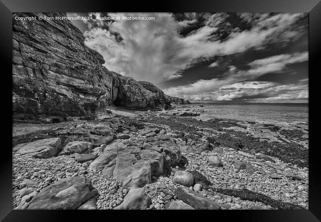 The Moray Coast at Burghead Framed Print by Tom McPherson