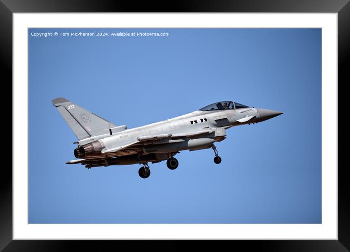 The Typhoon FGR.Mk 4 Framed Mounted Print by Tom McPherson