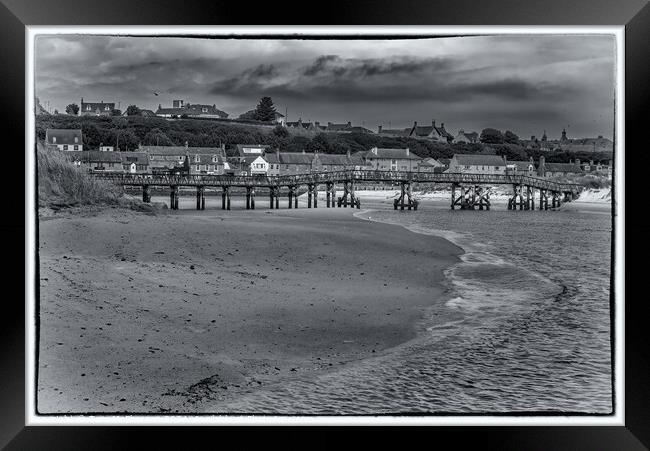The old footbridge at Lossiemouth Framed Print by Tom McPherson