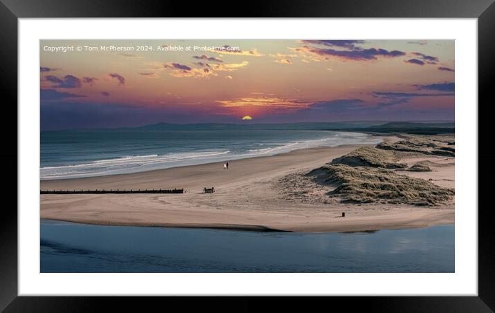 Sunrise Stroll at Lossiemouth Framed Mounted Print by Tom McPherson