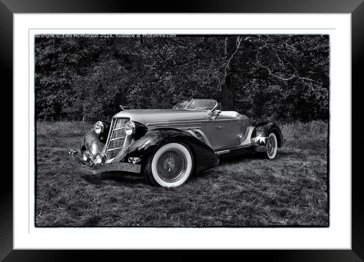 Stunning Classic Car Framed Mounted Print by Tom McPherson
