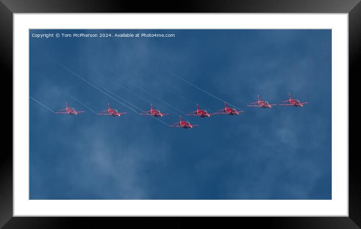 Red Arrows Display Team Framed Mounted Print by Tom McPherson