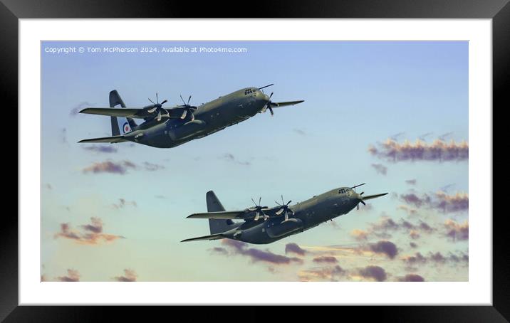 C-130J Hercules Framed Mounted Print by Tom McPherson