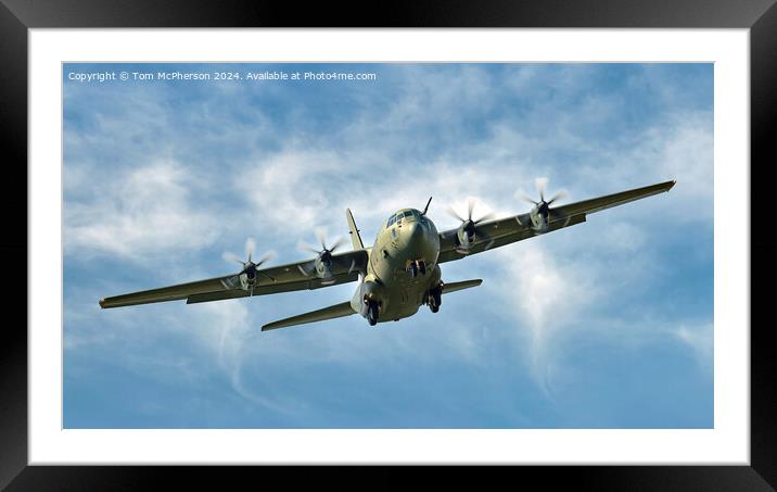 Lockheed C-130 Hercules Framed Mounted Print by Tom McPherson