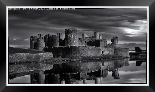 Caerphilly Castle  Framed Print by Tom McPherson