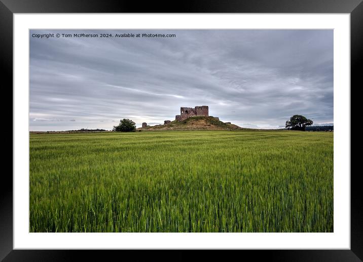 Duffus Castle Framed Mounted Print by Tom McPherson