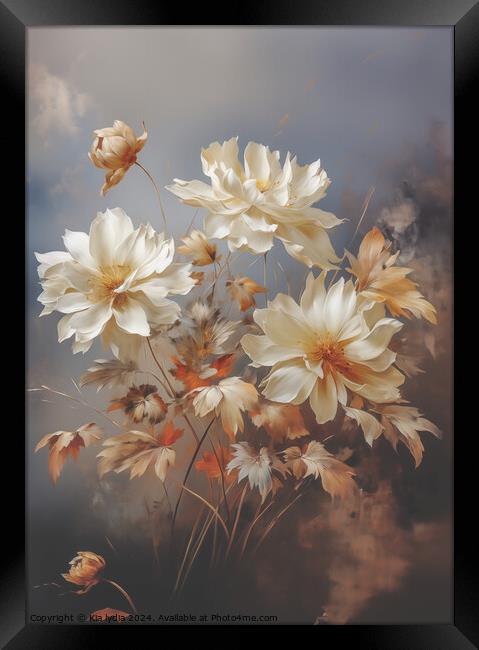 Plant flower Framed Print by Kia lydia