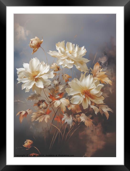 Plant flower Framed Mounted Print by Kia lydia