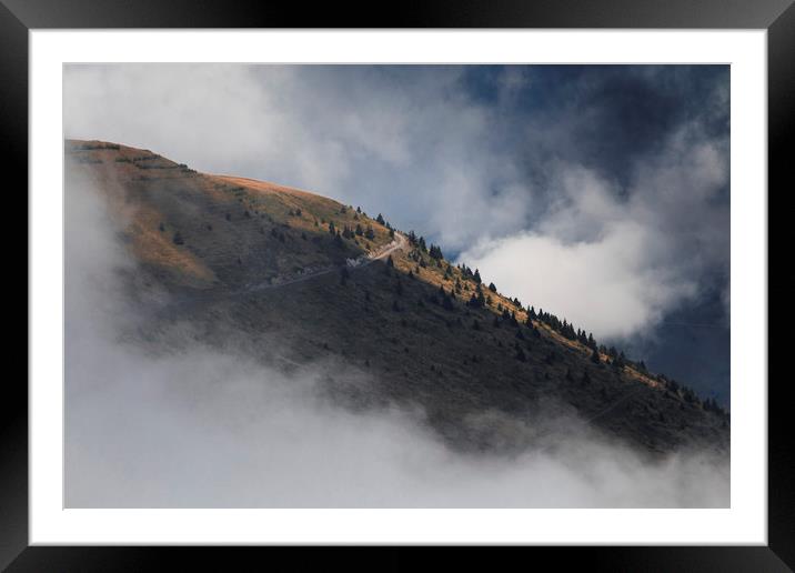 Mountain slope in south of french alps Framed Mounted Print by Dalius Baranauskas