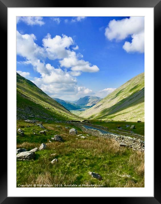 Kirkstone Pass. Framed Mounted Print by Phil Wilson