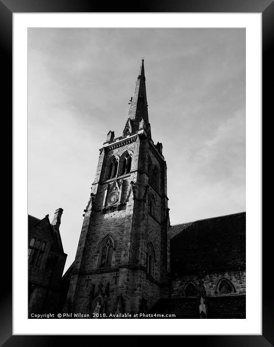 St Nicholas' Church Durham City Framed Mounted Print by Phil Wilson