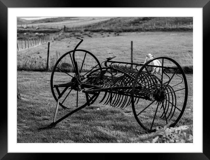 Old Plough Framed Mounted Print by Gary Ford