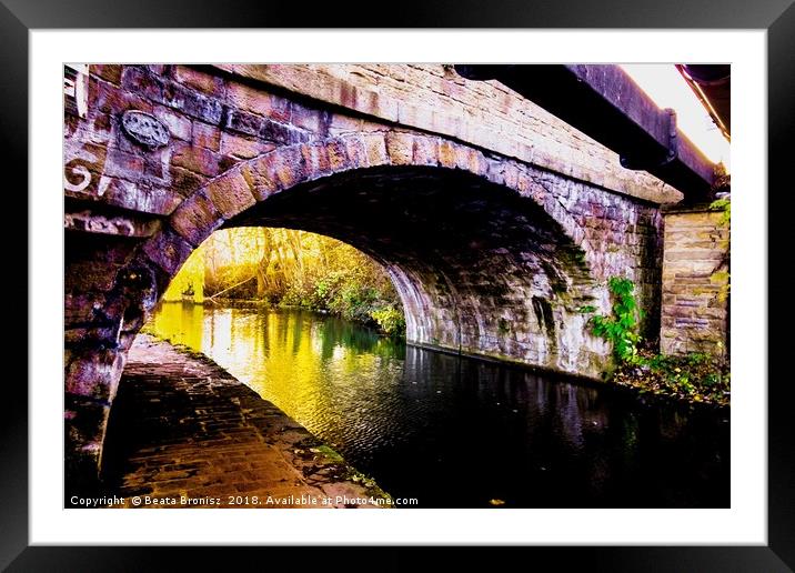 Kirkstall Canal Bridge Framed Mounted Print by Beata Bronisz