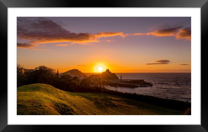 Sunset over the Water, Devon Framed Mounted Print by Steven Fleck