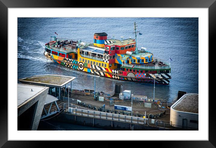 The Mersey Ferry, Snowdrop, Liverpool. Framed Mounted Print by David Jeffery