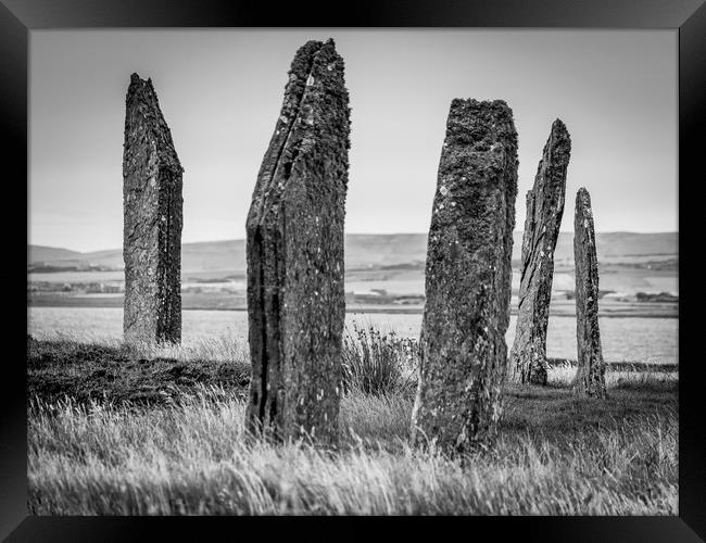 Standing Stones, Orkney Framed Print by David Jeffery