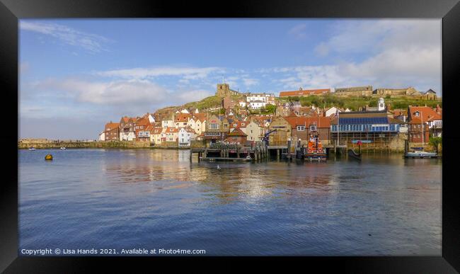Whitby Harbour -3 Framed Print by Lisa Hands