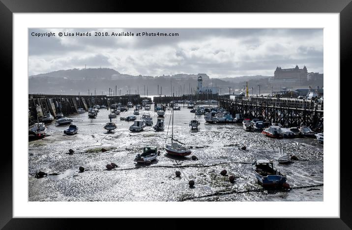 East Harbour, Scarborough, North Yorkshire Framed Mounted Print by Lisa Hands