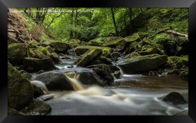 Burbage Brook, Padley Gorge, Derbyshire 5 Framed Print by Lisa Hands