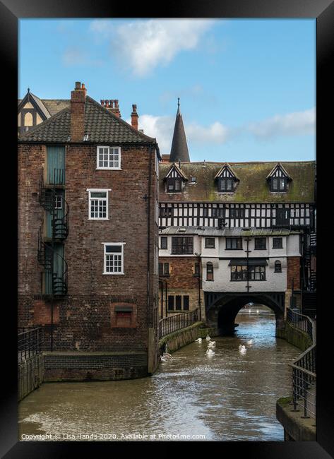 Lincoln - River Witham  Framed Print by Lisa Hands