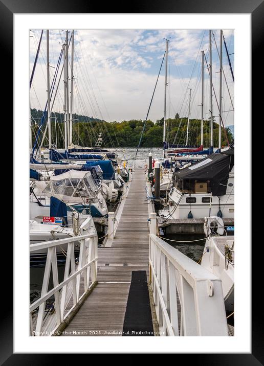 Windermere Jetty Framed Mounted Print by Lisa Hands