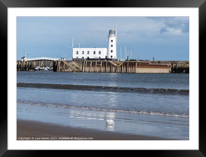 Scarborough Lighthouse 3 Framed Mounted Print by Lisa Hands